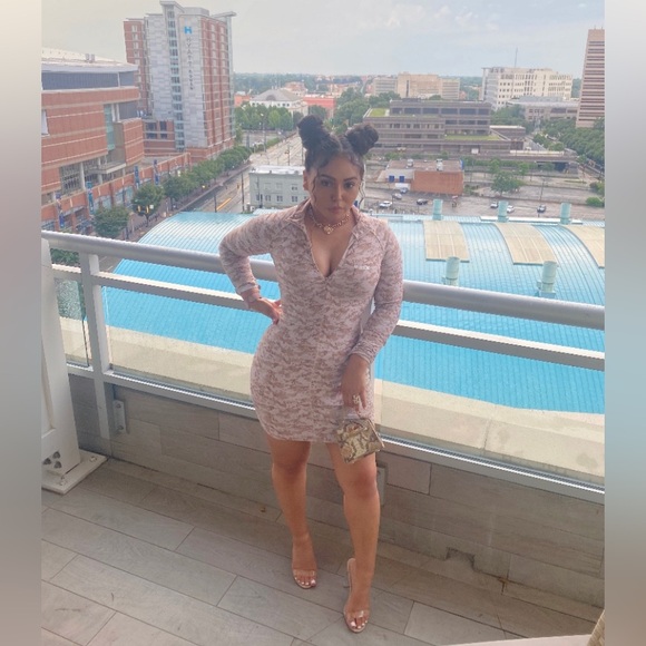 PRIX WORKSHOP Knight camo print dress - Picture 2 of 5